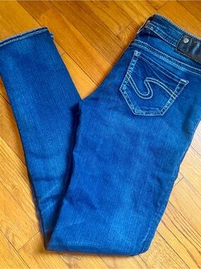 Womens Silver skinny Denim Jeans